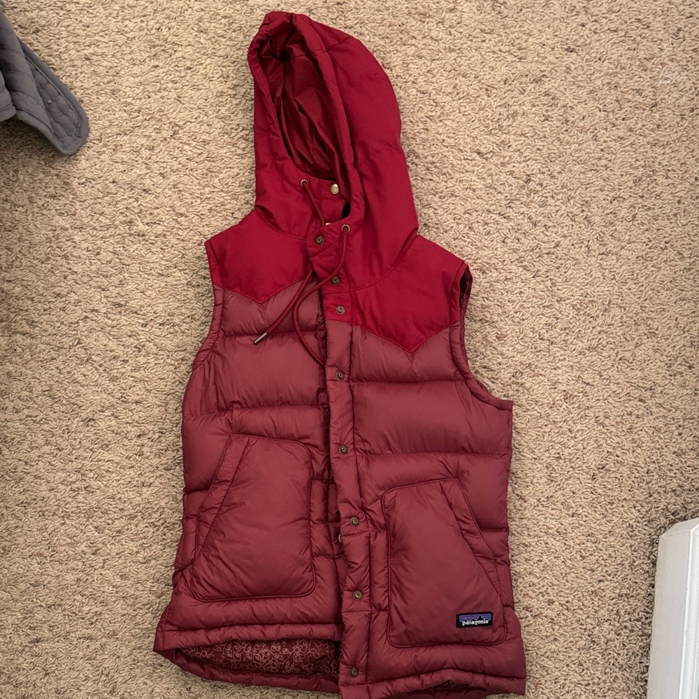 Patagonia Red Hooded Vest